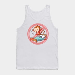 No Jumping On The Bed Monkey Tank Top